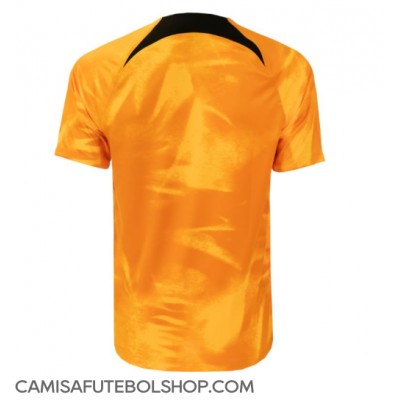 Camisa de time de futebol Holanda Replicas 1º Equipamento Mundo 2022 Manga Curta
